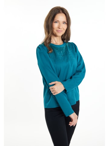 Albee Women Bluse in Blau Grün