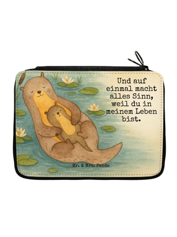 Mr. & Mrs. Panda Mäppchen Otter Kind Design mit Spruch in Weiß