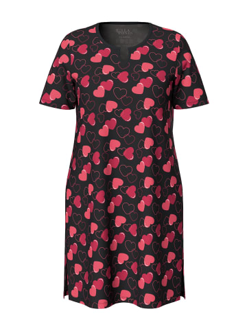 Ulla Popken Nachthemd in schwarz