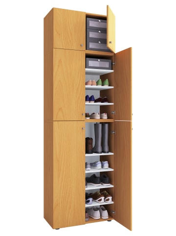 VCM  Schuhschrank Kleiderschrank Lona 9f SA in Buche