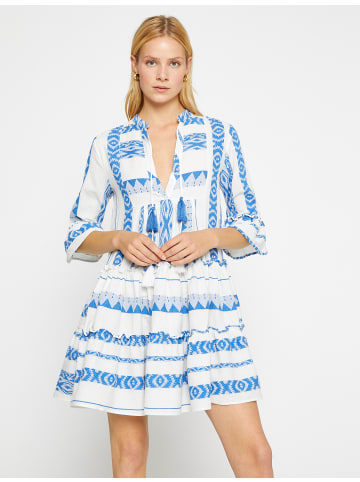KOTON Kleid in Blau Gemustert