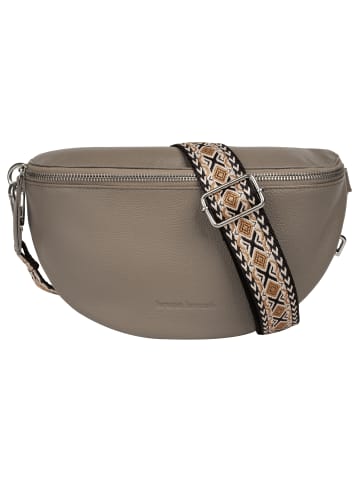 Bruno Banani Gürteltasche echt Leder in grau