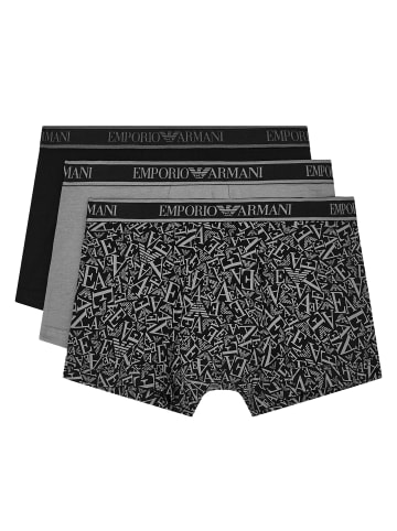 Emporio Armani 3er Pack Trunk in Grau