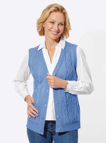 WITT WEIDEN Strickweste in himmelblau