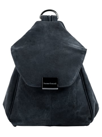 Bruno Banani Rucksack echt Leder in blau