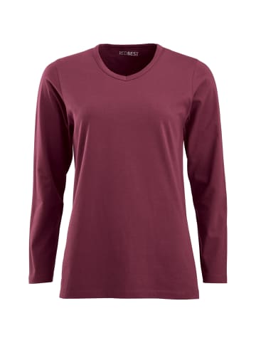 REDBEST Single-Jersey Schlafanzug in rubin