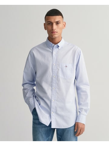 Gant Regular Fit Popeline Hemd in Blau