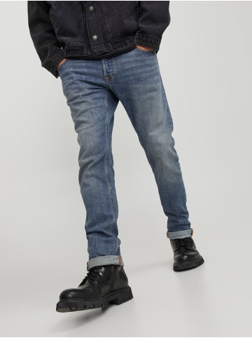 Jack & Jones Slim Fit Jeans Hose Low Rise Stretch Denim Pants JJIGLENN in Dunkelblau