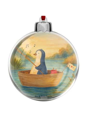 Mr. & Mrs. Panda Christbaumkugel Pinguin Angelboot Design ohne S... in Weiß