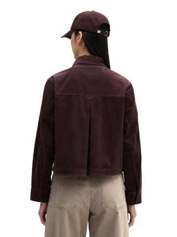 Marc O'Polo Cord-Overshirt regular in Black Cherry
