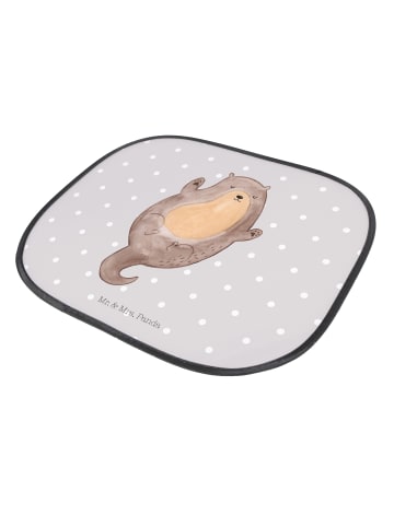 Mr. & Mrs. Panda Sonnenschutz Auto Otter Umarmen ohne Spruch in Grau Pastell