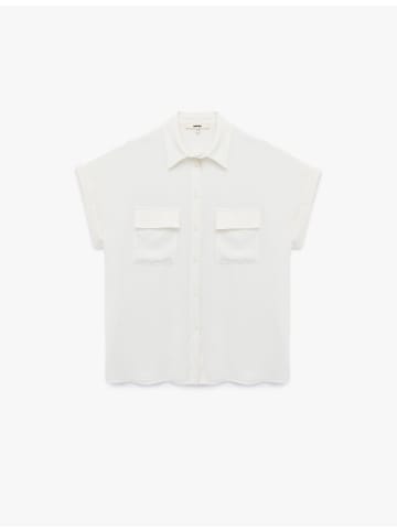 KOTON SHIRTS SS in Grauweiß