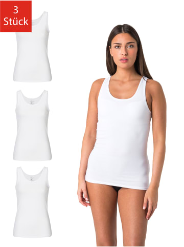 Elsie 3er Pack Tank Top in Weiß