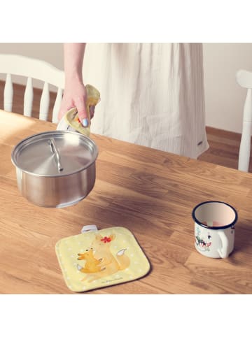 Mr. & Mrs. Panda Topfuntersetzer Fuchs Mama ohne Spruch in Gelb Pastell