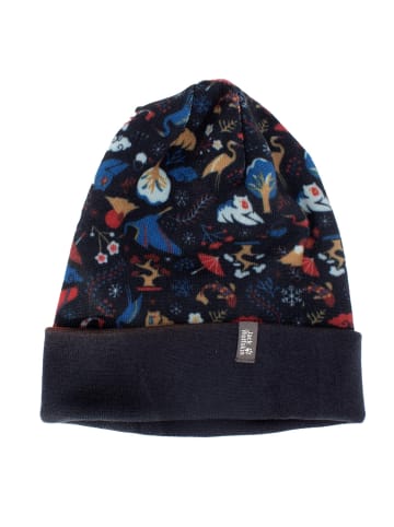 Jack Wolfskin Mütze Print Hat Beanie Kids in Blau