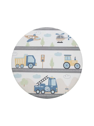 KADIMA DESIGN Kinderteppich waschmaschinenwaschbar Straße Kinderzimmer in Mehrfarbig