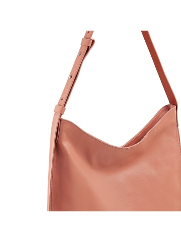 DuDu Schultertasche Leder 36.5 cm in rosa cipria