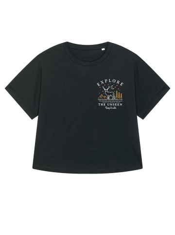 wat? Apparel T-Shirt Explore the unseen, keep wild in Schwarz