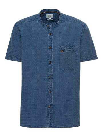 Camel Active Kurzarmhemd in Jeansoptik in Denim Blau