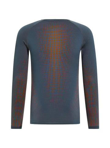 Odlo BL TOP crew neck l/s PERFORMAN in Rauchblau3431