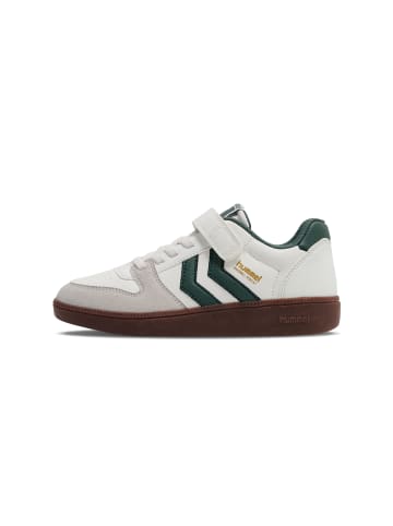 Hummel Klettverschluss Sneaker Handball Perfekt Lebensstil Kinder in WHITE/DARK FOREST