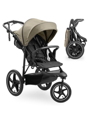 Hauck Buggy & Jogger Runner 3 (mit großen Luftreifen) - Olive in gruen,schwarz