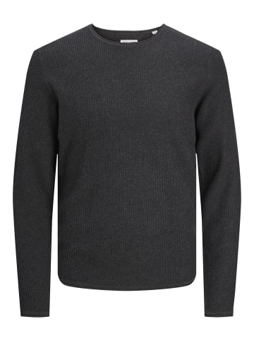 Jack & Jones Strickpullover in Dark Grey Melange