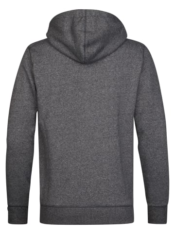 Petrol Industries Melierter Hoodie mit Reißverschluss oakwood in Schwarz