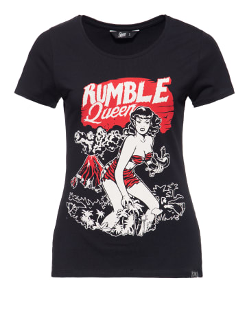 Queen Kerosin Queen Kerosin QUEEN KEROSIN T-Shirt im Vintage Look Rumble Queen in schwarz