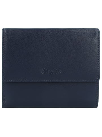 Esquire Viktoria Geldbörse RFID Leder 12 cm navy