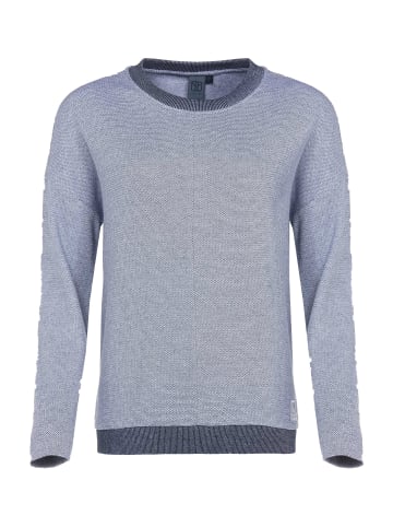 elkline Sweatshirt Breathing Rundhals in darkblue - white