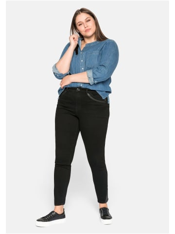 sheego Jeans in black Denim