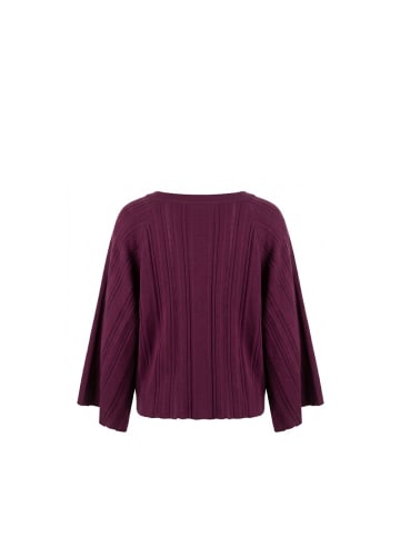 Malo Schwarz Lila Baumwolle Damen Pullover