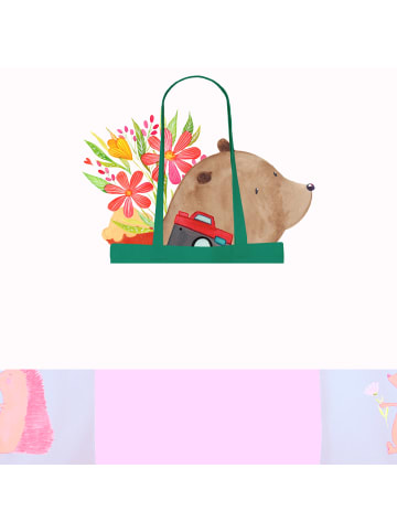 Mr. & Mrs. Panda Laptoptasche Igel Blumen mit Spruch in Mint