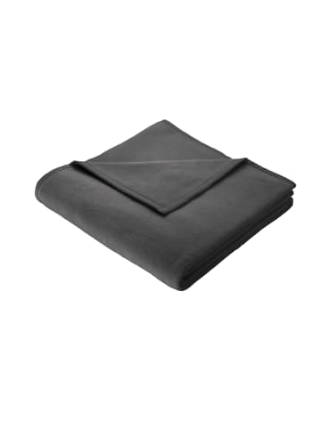 biederlack Cotton Home Wohndecke Uni in anthrazit