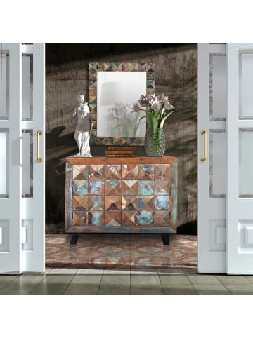 Giner y Colomer Spiegel aus recyceltem Holz in Multicolored