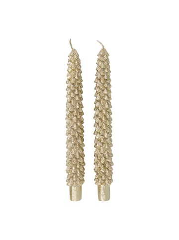 Butlers Stabkerze X-MAS Tannenbaum 2er-Set in Gold