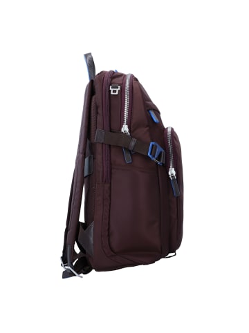 Piquadro PQ-RY Rucksack RFID 44 cm Laptopfach in marrone