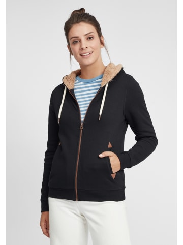 Oxmo Kapuzensweatjacke OXVicky Pile Sweat Zip-Hoodie in Schwarz