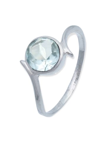 mantraroma 925er Silber - Ringe mit Blau Topas facettiert