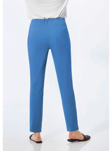 GOLDNER Schlupfhose LOUISA mit Steppnähten in blau