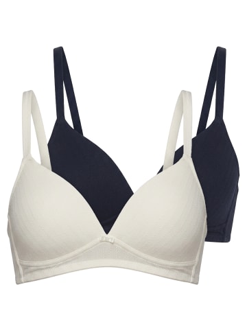 Sassa 2er Pack Soft-BH Einlage in ivory-navy