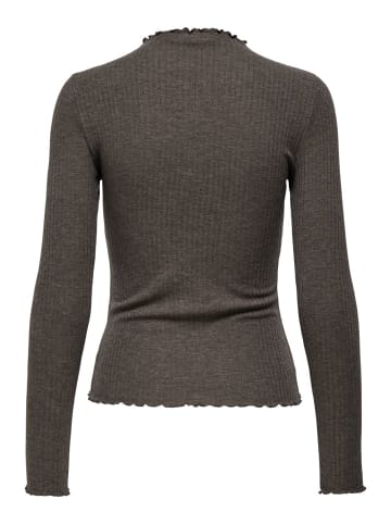 ONLY Langarmshirt EMMA in Braun
