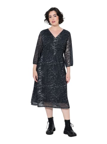 Ulla Popken Midikleid in schwarz