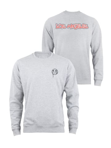 Cotton Prime® Sweatshirt Street Art Los Angeles - Weltenbummler Kollektion in Grau-Melange