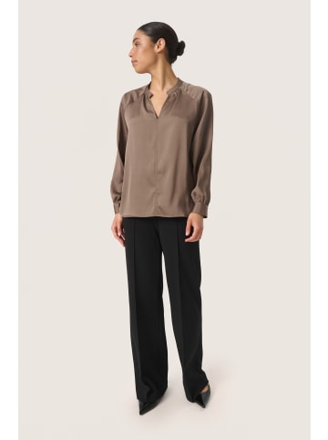 Soaked in Luxury Bluse langarm SLIoana Gerade Passform in Morel