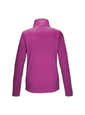 Fleeceshirt mit Stehkragen in Pink4722