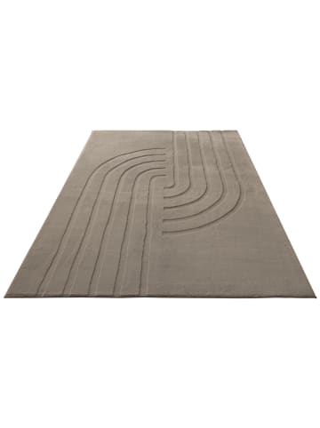 Vivorum Wohnzimmer Teppich – Peace 725 in taupe - rechteckig