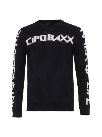 Cipo & Baxx Strickpullover in Black