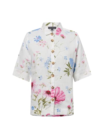 Franco Callegari Leinenbluse in weiß mehrfarbig